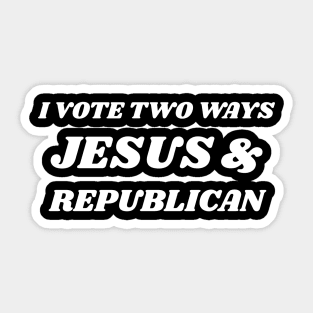 Republican-Jesus Sticker